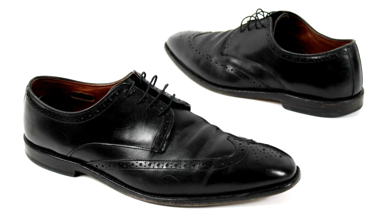 Allen Edmonds Bel Air Men's Sized 12 D Black Lace Up Wing Tip Dress Shoes  Oxford