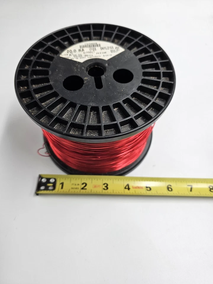 Alambre magnético de cobre 17125 SNYLZ 155 rojo calibre 20 9,8 lb AWG Foto 4 de 4