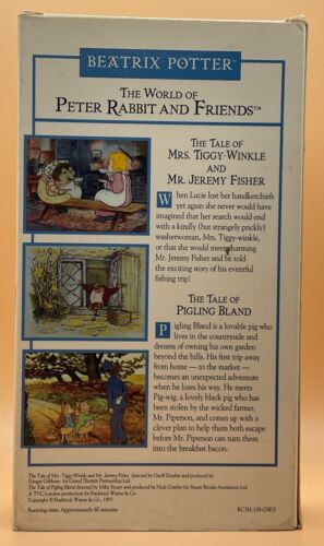 Beatrix Potter Tales Of Mrs Tiggy-Winkle & Mr Jeremy Fisher & Pigling Bland VHS - Picture 2 of 3
