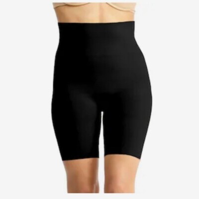 MeMoi SlimMe Women's High Waisted Shaping Slimming Short Size 1X in Black NEW