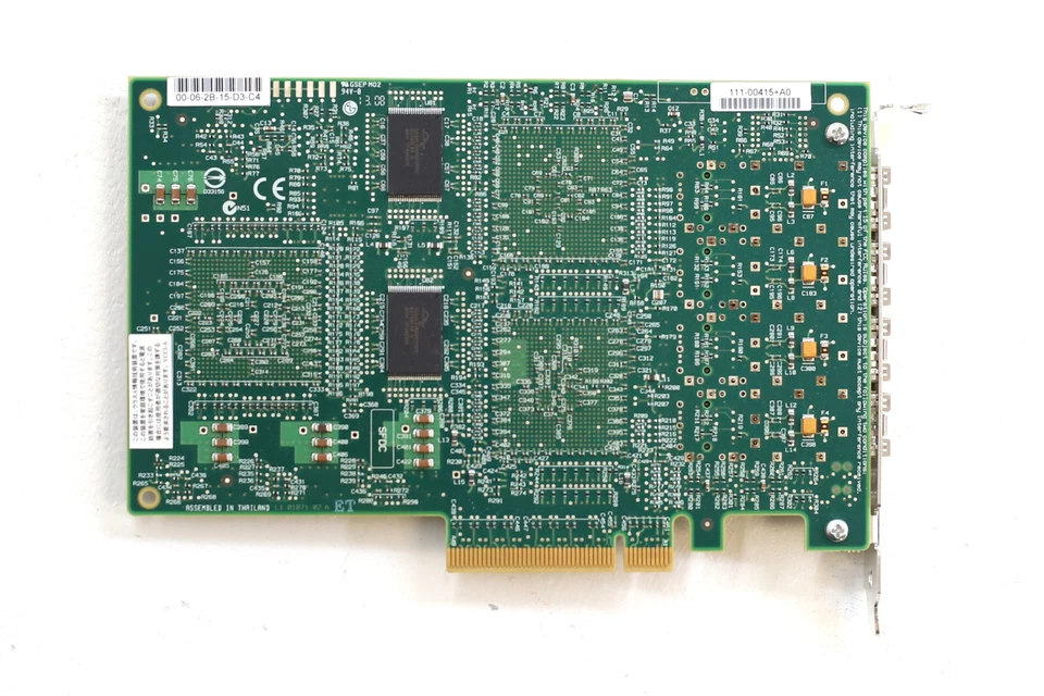 NetApp LSI7404EP-LC Quad-Port 4GbE SFP PCIe Host Bus Adapter P/N: 111-00415+A0 - Image 4 of 4