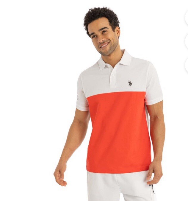 U&period;S&period; Polo Assn&period; Men&apos;s Sport Colorblock Polo Size L New With Tag