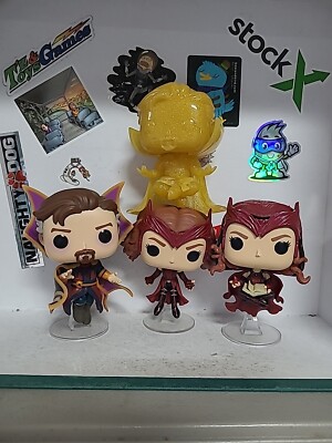 Funko Pop! Marvel X4 Pop Lot: Wanda, Doctor Strange *No Box