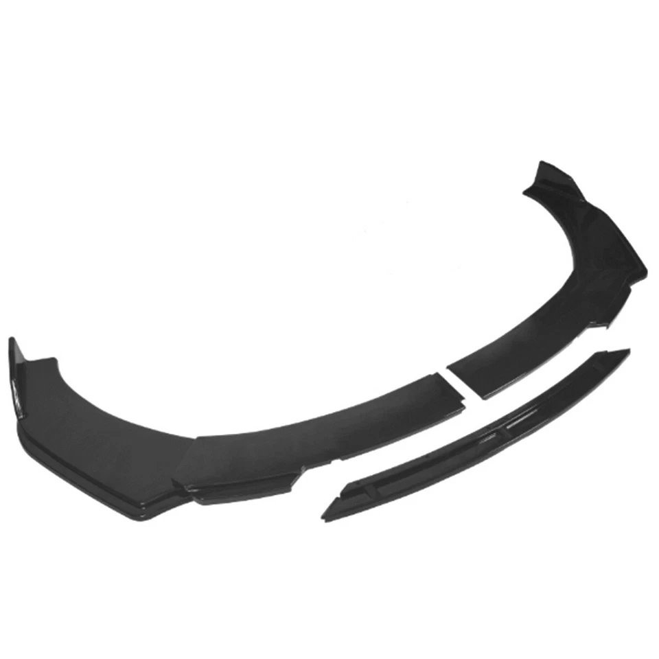 Front Bumper Lip Spoiler Splitter Glossy Black Strut Rod For Audi Q5 2009-202 Foto 4 de 4