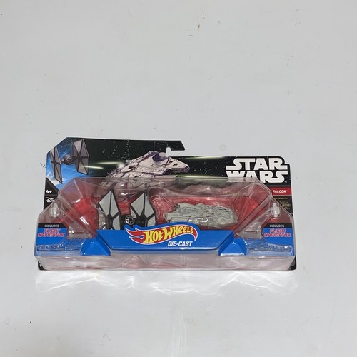 Hot Wheels Star Wars First Order Tie Fighter vs. Millennium Falcon Die-Cast NEW - 第 1/7 張圖片