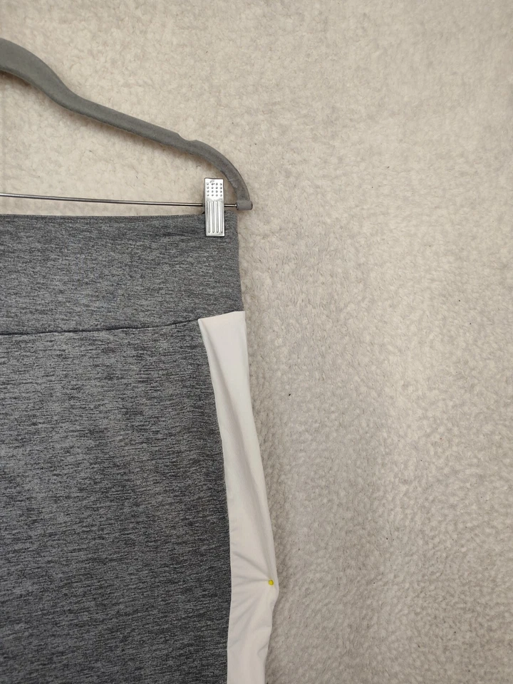 Falda Puma Mujer Grande Gris Mezcla Poliéster Tiro Alto Recta Bodycon Hasta la Rodilla Foto 3 de 4