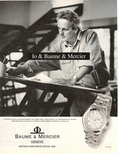 Baume & Mercier Collection Malibu Publicité 1998 Originale 1 Page Montre