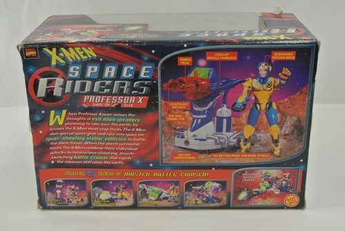 Marvel X-Men Space Riders Professor X Action Figure Light-Up Sled 1997 Toy Biz - Picture 4 of 6
