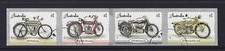 AUSTRALIA 2018 VINTAGE MOTOCYCLES SET OF 4 SELF ADHESIVE COIL STRIP FINE USED