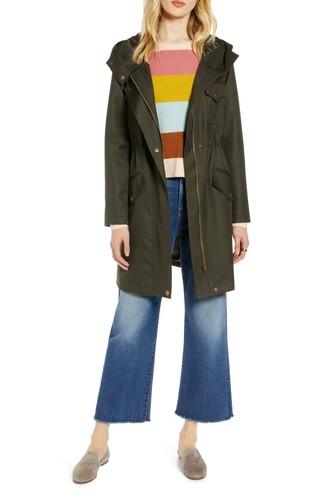 Women's Halogen Cinch Waist Hooded 