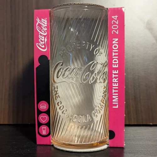 Mc Donalds Coca Cola Glas Pink Limitierte Edition 2024 NEU OVP