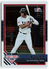 2017 William Benson Panini USA Baseball Stars & Stripes Longevity Hobby Rookie