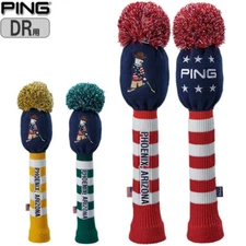 PING Mr. Ping Limited Knit Golf Headcover Red Green Yellow for DR FW HB HC-C2201