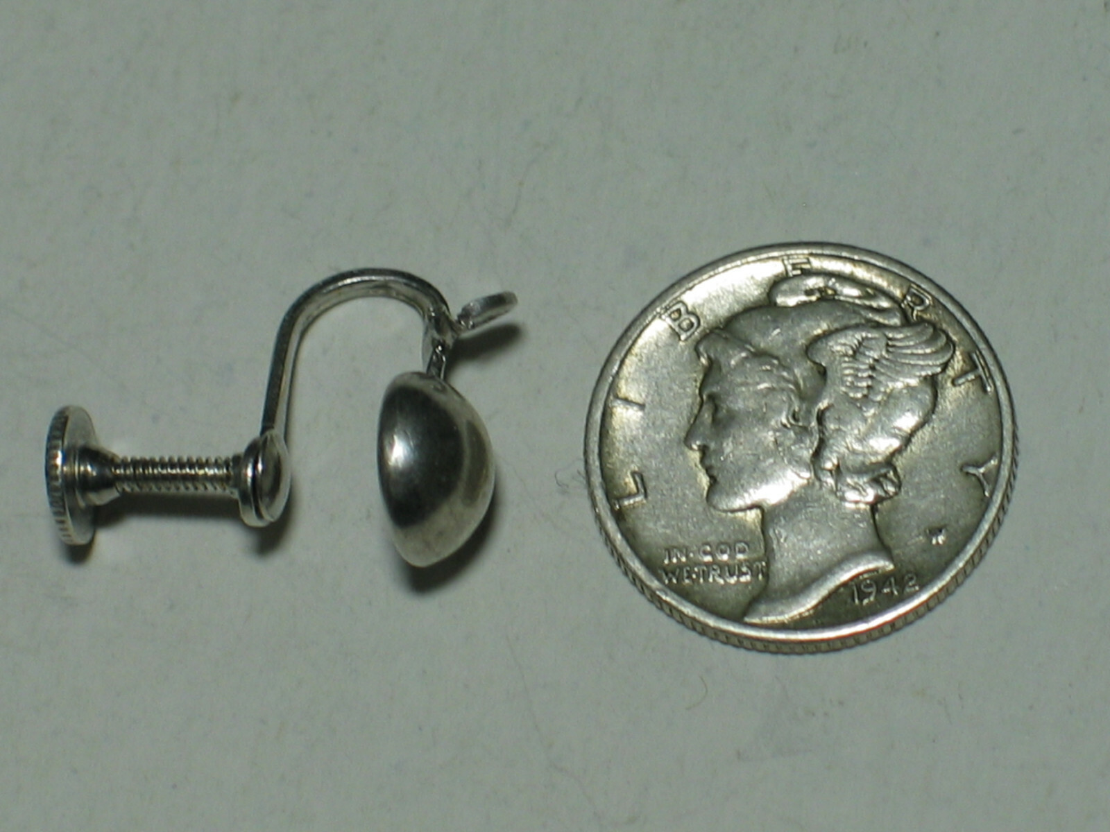 925 Solid Sterling Silver Screw Back Vice Closure… - image 5