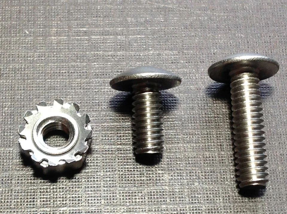 12p 8-32 x 3/8 y 12 piezas 8-32 x 5/8 rejilla inoxidable remache tornillos tuercas para Dodge  Foto 3 de 3