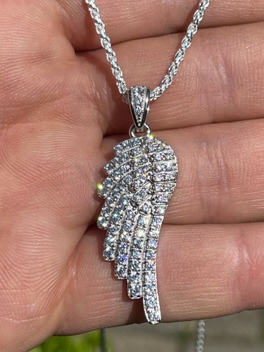 Real Solid 925 Sterling Silver Iced 