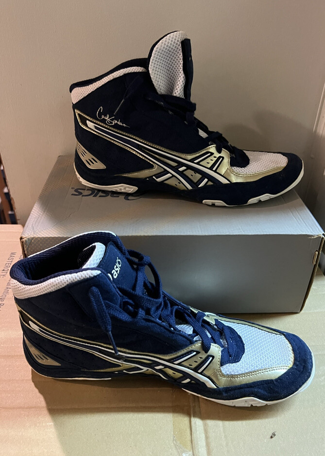 NEW 2007 Asics Cael Sanderson V3.0 PSU Wrestling Cyclone Gold Red