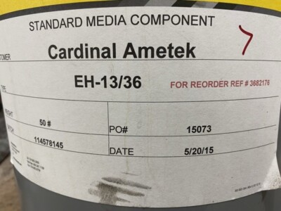 New in Bucket - Extrude Hone (Kennametal) EH-13/36 Media - LMC #50617