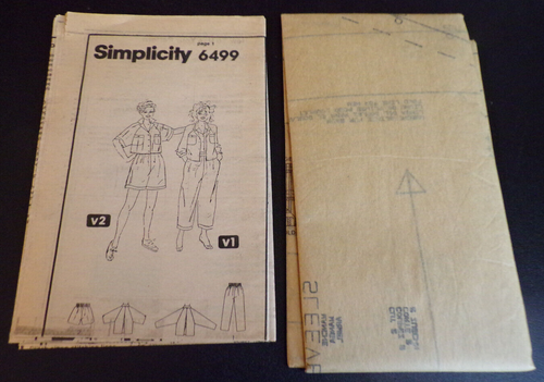 Simplicity Sewing Pattern 6499 Esprit Girls Pants Shorts Shirt Size 10 VTG 80s - Picture 5 of 6