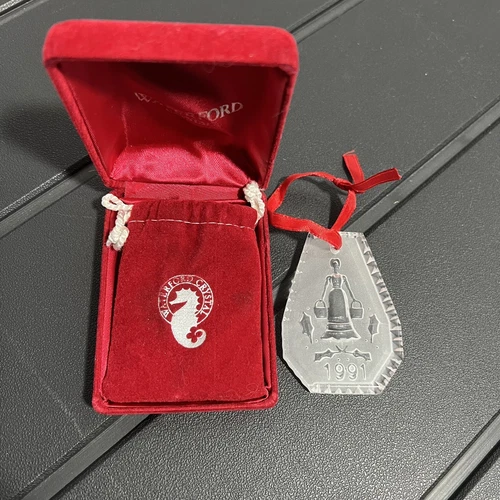 Vintage 1991 Waterford Crystal Ornament 12 Days of Christmas - 8 Maids a Milking