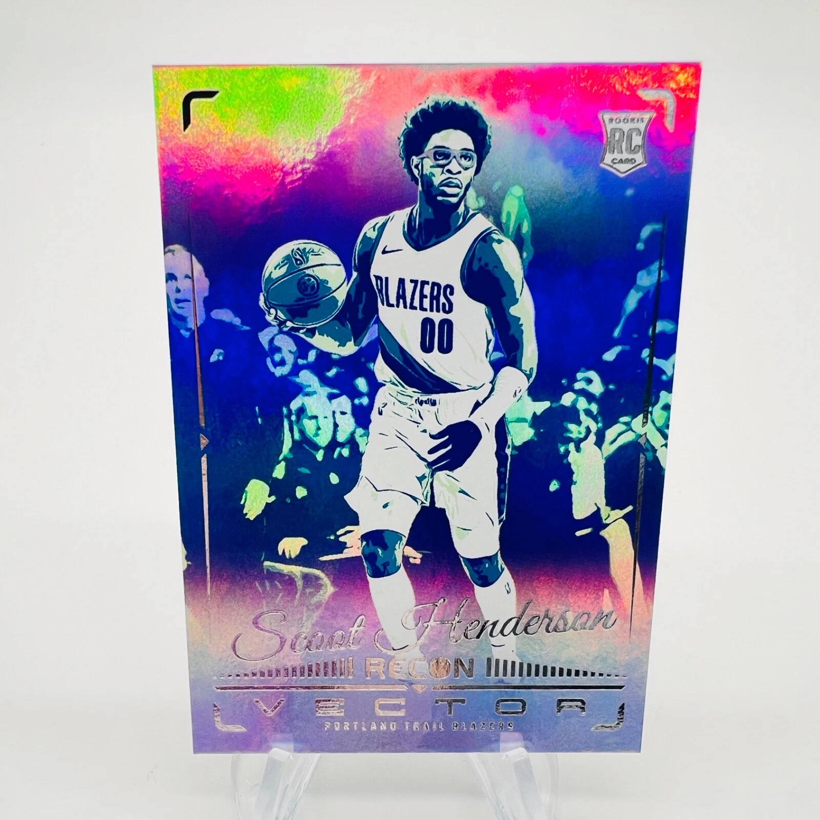 Scoot Henderson RC 2023-24 Panini Recon Vector #18 Portland Trail Blazers