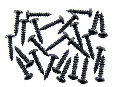 PLYMOUTH Black Interior Trim Screws- #8 x 3/4'' Long Pan Head- 25 screws- #255