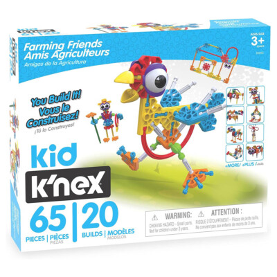 Kid K'NEX - Farming Friends 61 Teile 20 Modelle Bauset Konstruktionsspielzeug