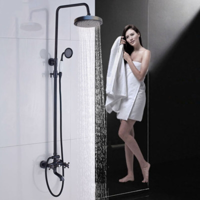 shower spout tub system rubbed exposed bronze mount oil classic