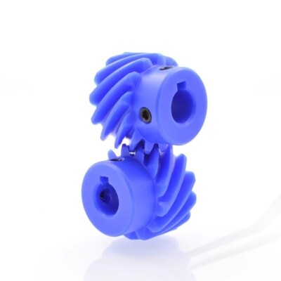 1/1.5/2 Mod 13/15/20/26 Teeth 45° Left Spiral With Hub Blue Nylon