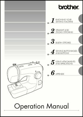 Brother Xl 2600i Sewing Machine Owner S Manual Operating Instructions Ebay