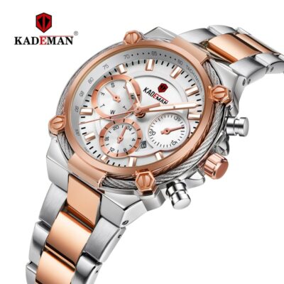 2020 nouvelle mode femme affaires dames montre plein acier de luxe dames