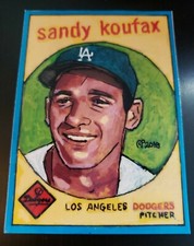 Baseball Art Card Print of Sandy Koufax 59