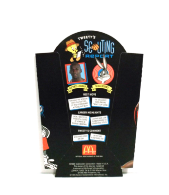 McDonald's French Fry Holder 1995 NBA Michael Jordan w/Bugs Bunny