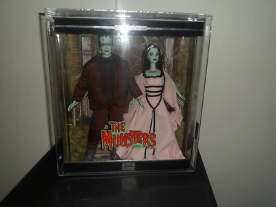 2001 BARBIE COLLECTIBLES - Herman & Lily Munster Set CDA Graded 90 NM/Mint
