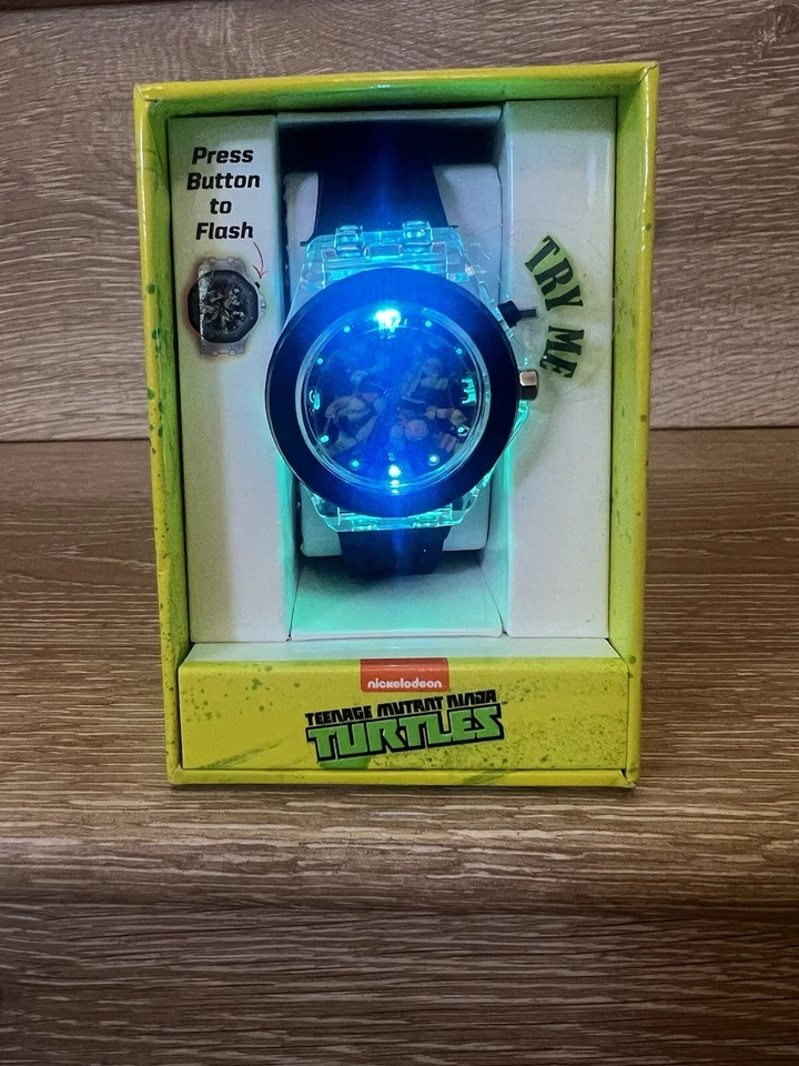 Часы Nickelodeon Teenage Mutant Ninja Turtles для мальчиков с подсветкой TMNT - совершенно новые - - Изображение 3 из 4