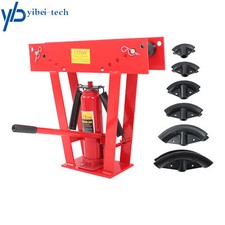12 Ton Pipe Bender Manual Hydraulic w/6 Dies Piping Bending Exhaust Tube Tools