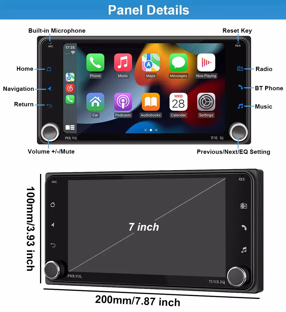 Apple - はなりょう For 07-17 Jeep Wrangler jk Apple Carplay Radio Android 13