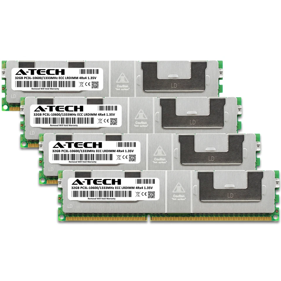 128GB 4x32GB 4Rx4 PC3L-10600L HP ProLiant DL360p G8 DL380e G8 Memory RAM - Image 2 of 4