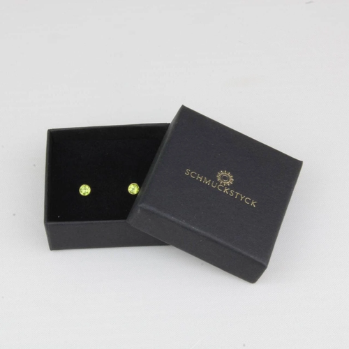 Ohrstecker -echt Gold- mit echtem Peridot, einfach wunderschön | Schmuckstyck - Bild 3 von 8
