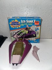 Vintage 1984 Kenner Super Powers Lex-Soar 7 Lex Luther Ship Incomplete With Box