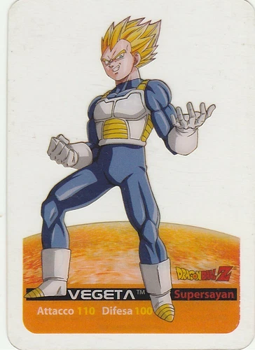 Lamincards Dragon Ball Z Edibas Serie X-Metal VEGETA N 34