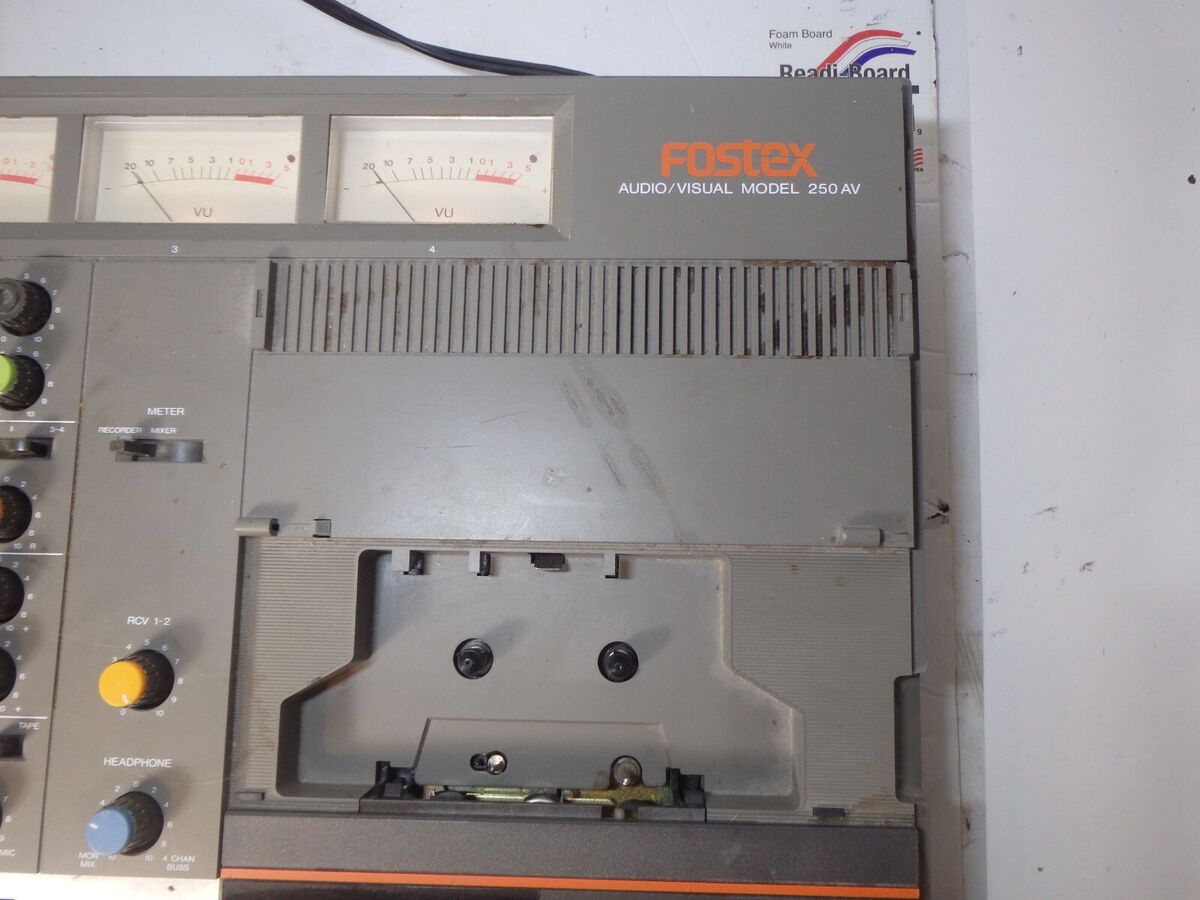 Vintage Fostex 250AV Audio/Visual 4-Track Cassette Recorder Vintage Fostex 250AV Audio/Visual 4-Track Cassette Recorder