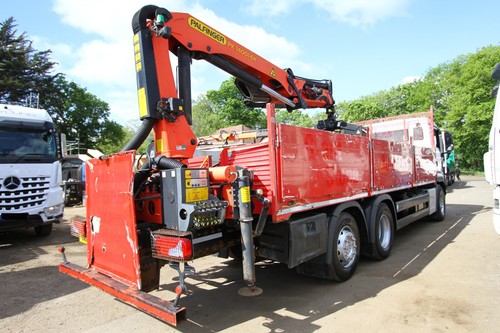 2016 MAN TGS 6X2 DROP SIDE WITH PALFINGER CRANE ATLAS HIAB BRICK GRAB DAF VOLVO - Picture 5 of 9