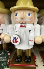 Puerto Rican Nutcracker 9” Boricua Figurine w/ Coquito & Pandereta