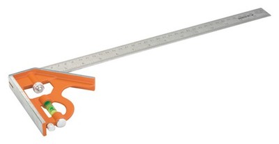 Bahco Schiebbarer Kombinationswinkel mit Reißnadel 400 mm