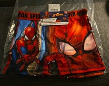 Size 8 Boys Marvel SPIDER-MAN 4-Pack Athletic Boxer Briefs