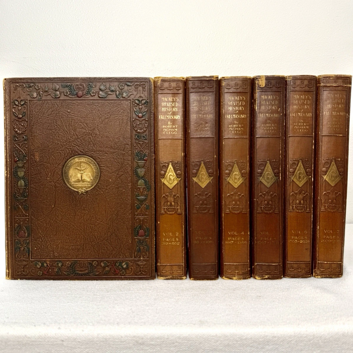 25+ Freemasonry Leather Antiquarian & Collectible Books for sale