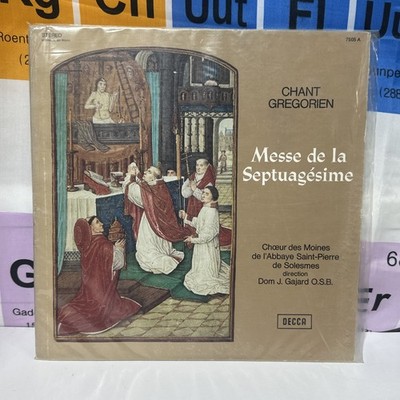Gregorian Chant - Messe de la Septuagésime Vinyl LP Decca 7505