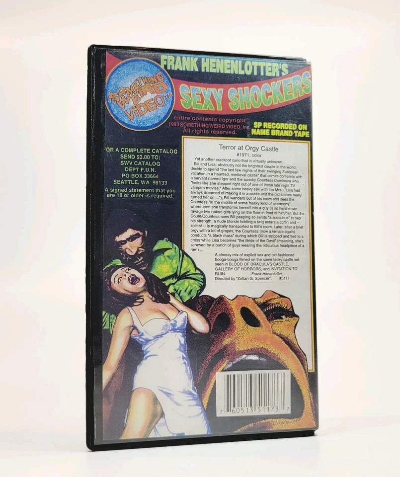 Terror At Orgy Castle (VHS Something Weird Video) VGC Tested! Frank Henenlotter - Image 2 of 4