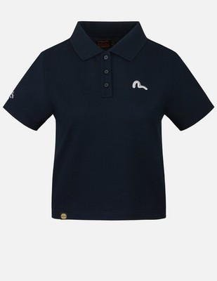 EVISU Seagull and Slogan Embroidery Fashion Fit Polo Shirt